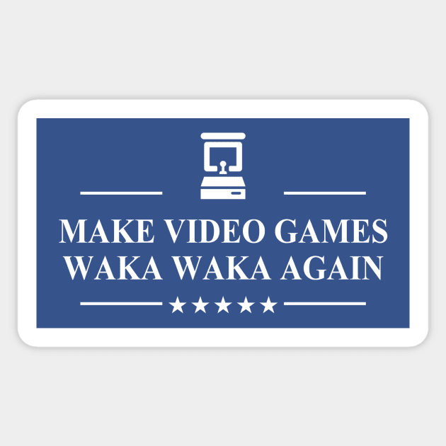 Make Video Games Waka Waka Again Sticker by Electrovista